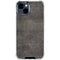 Dark Iron Grey Concrete iPhone 15 Clear Case